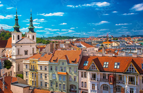 View on the old town of Brno, Czech Republic