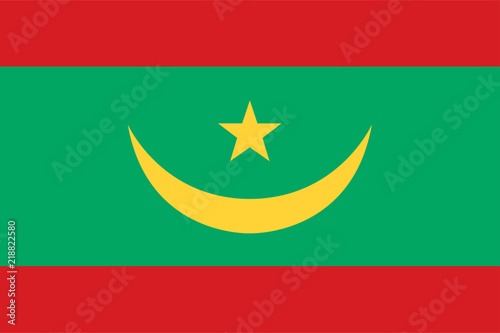 vector of mauritania flag