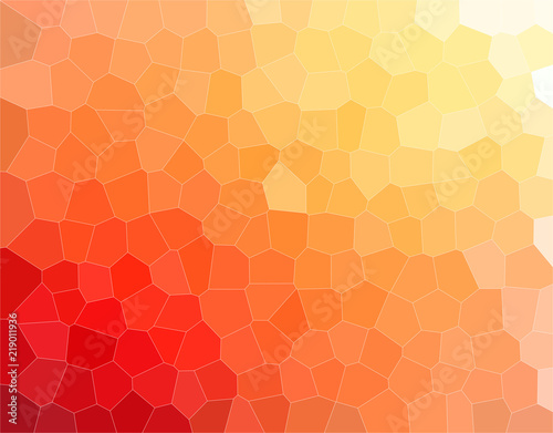 Nice abstract illustration of yellow, orange and red pastel Middle size hexagon. Useful background for your needs.