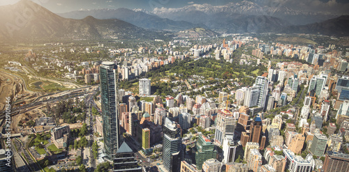 Panoramic view of Santiago de Chile