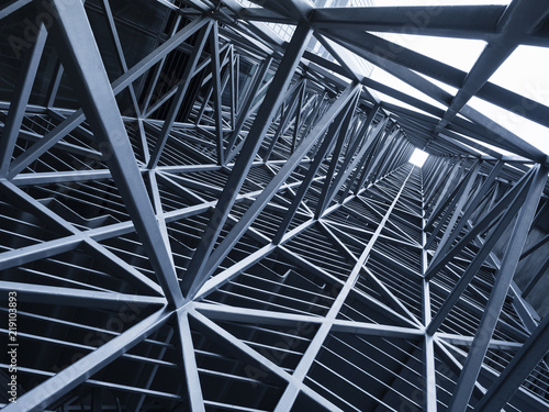 Steel Construction Metal frame pattern Architecture detail background