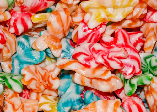 A colorful sugar candy mix