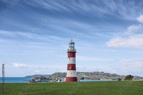 Lighthouse in Plymouth, England, UK 