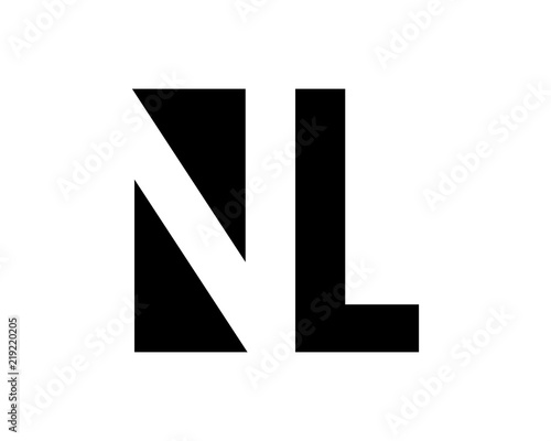 gestalt initial typography alphabet font typeset logotype image vector icon