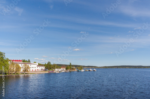 The shore of the Ladoga Lake in Sortavala, Karelia