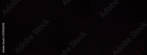 Panorama of Night Sky Stars 