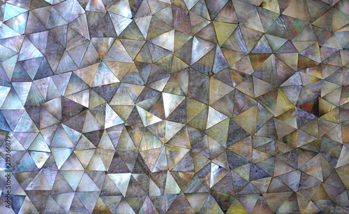 Dark mother of Pearl abstract mosaic background