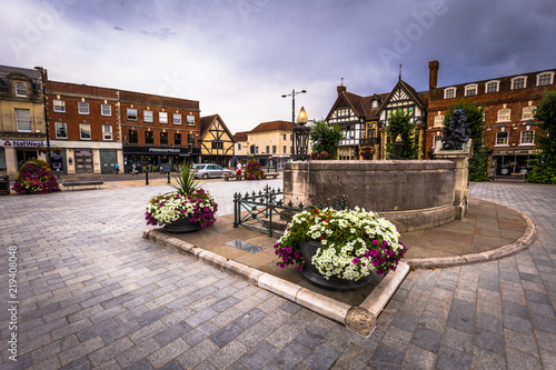 Salisbury - August 07, 2018: Old historic center of Salisbury, England