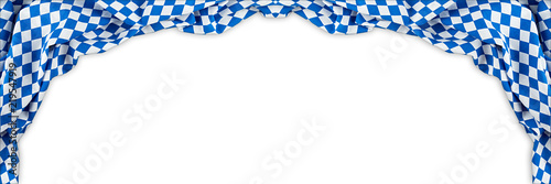 bavaria flag oktoberfest empty isolated wide panorama banner background with copy space bavarian german germany culture festival concept