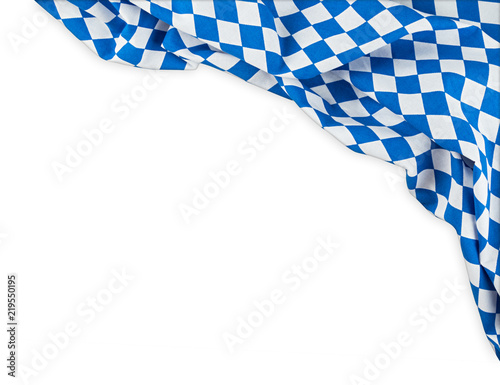 bavaria flag oktoberfest empty isolated background with copy space bavarian german germany culture festival concept