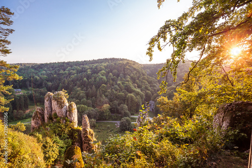 Colorful Ojcow National Park view