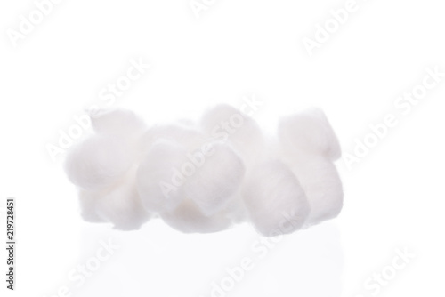 Cotton wool isolated on white