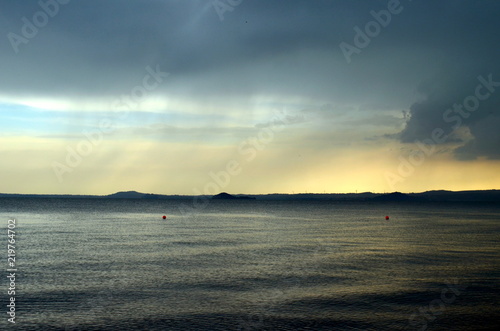 Bolsenasee nach einem Gewitter