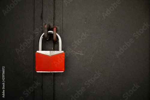 lock on the iron door