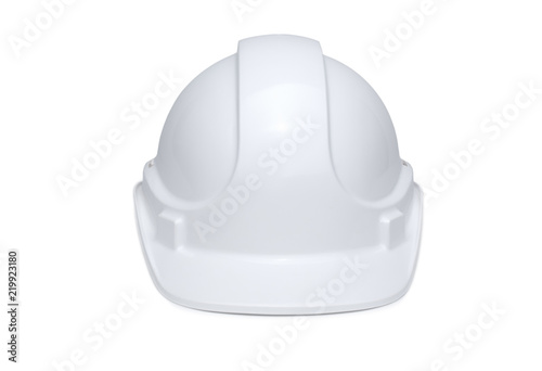 White Hardhat Front View