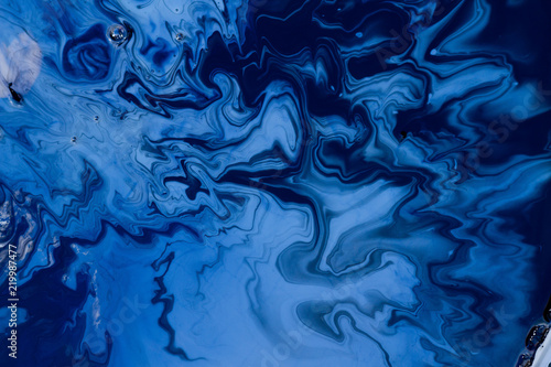 Blue painting abstract