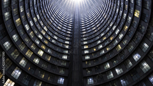 A inside of tall famous tower, Johannesburg, South Africa