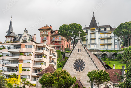 Switzerland, Lozanna cityscapes and rooftops