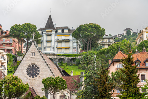 Switzerland, Lozanna cityscapes and rooftops