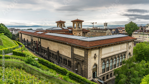 Switzerland, Lozanna cityscapes and rooftops