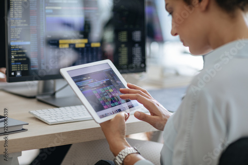 Businesswoman Using a Tablet