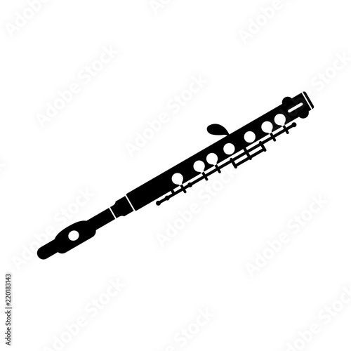 Piccolo half-size flute, a musical instrument