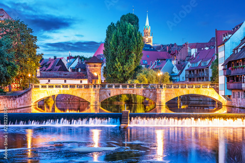 Night view of Nurnberg, Germany