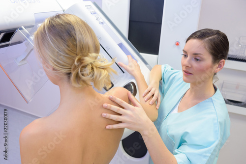 having a mammogram examination