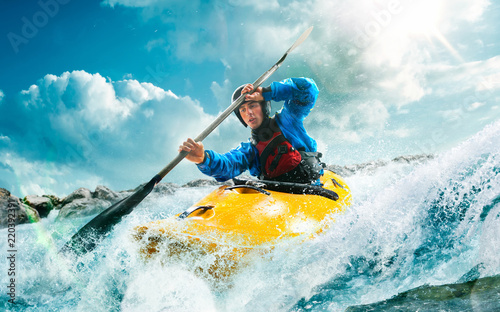 Whitewater kayaking, extreme kayaking