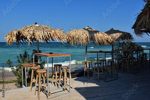 Vama Veche beach, a non-mainstream tourist destination on the Black Sea coast, near the border with Bulgaria,popular destination for tourists from entire world.