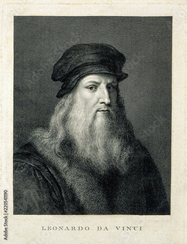 Portrait of Leonardo Da Vinci