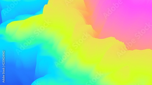 Color transition background. Splash. Cloud. Blur. Motion. 3d background. Abstract wallpaper. Substance. Trendy. Modern illustration. Render. Stylish concept. Poster.