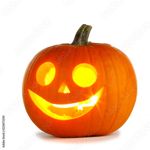 Halloween Pumpkin on white
