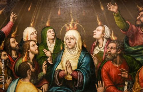 Maryja i apostołowie w dniu Pięćdziesiątnicy