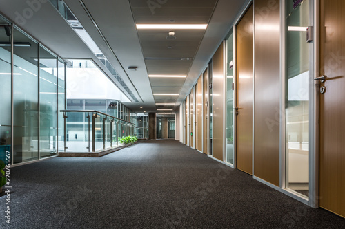 corridor in the building