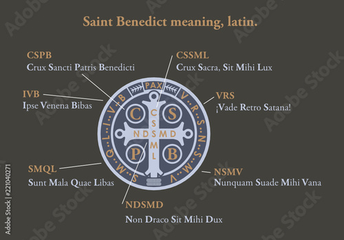 Saint benedict medal meaning in latin