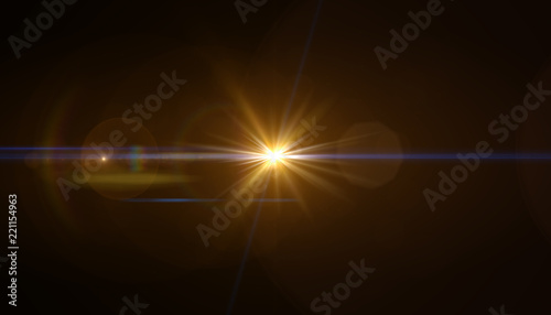  abstract of lighting for background. digital lens flare in dark background