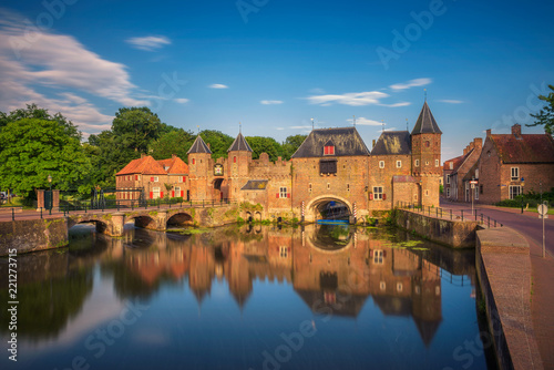 Medieval town gate in Amersfoort, Netherlands