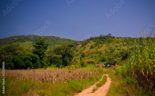 Traditional Tammari people village of Tamberma at Koutammakou, the Land of the Batammariba, Kara region, Togo