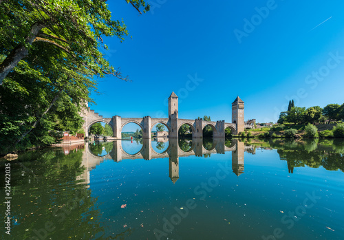 Pont Valentre in Cahors, France.