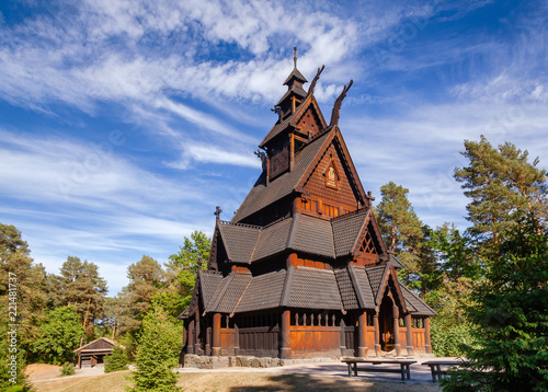 Gol Stave Church Folks museum Bygdoy peninsula Oslo Norway Scandanavia