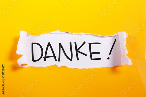 Danke, Motivational Words Quotes Concept