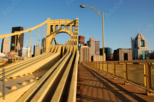 Bridge in downtown Pittsburgh