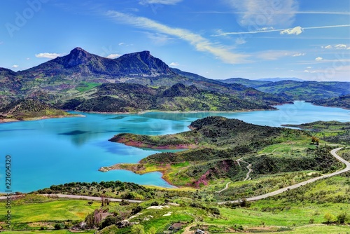 Embalse de Zahara el Gastor reservoir, Sierra de Grazalema Natural Park, Andalucia, Spain