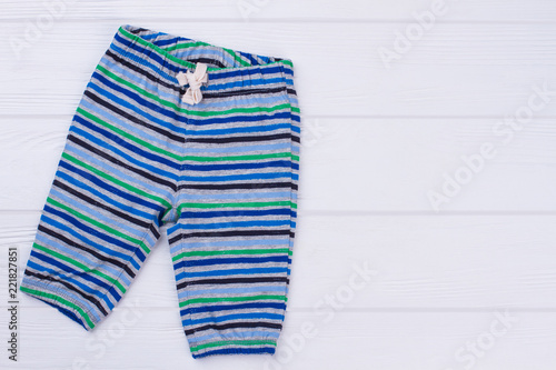 Toddler cotton striped pants.