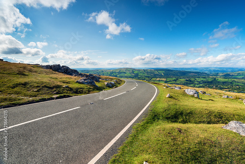 Black Mountain Road in Wales