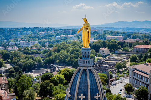 Vierge doré de Notre-Dame de Fourvière à Lyon