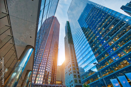 Toronto skyline in financial district