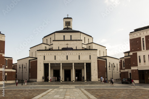 Sanctuary in Lagiewniki. The centre of Pope John Paul II.