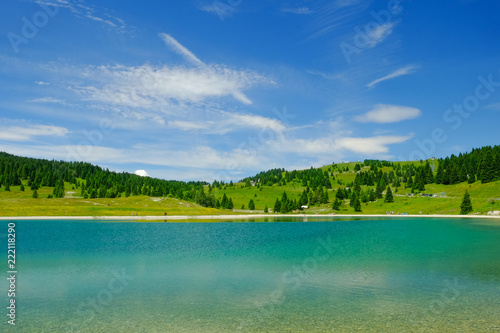 Laghetto di Passo Coe, Folgaria, Italia, Estate 2018